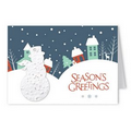 Seed Paper Shape Holiday Greeting Card - Season's Greetings (Snowman)